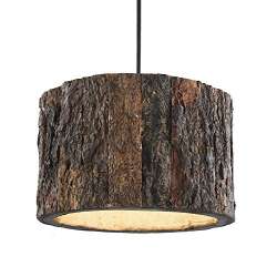 Homesake Rustic Wooden Log Hanging Pendant Light Industrial Outdoor Light E27 Hanging Lights For Ceiling Decorative Lights For Home Ceiling Lights Han