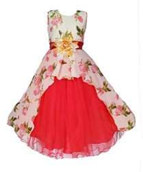GIRLS SIZE 3T 4T PINK BUTTERFLY BLOSSOM LAYERED DRESS LONG SLEEVE NEW S.W.A.K