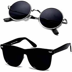 BEESCLOVER Stylish Flat Mirrored Sunglasses UV400 Clean Bamboo Frame Vision Classic Glasses Eyewear for Woman Man