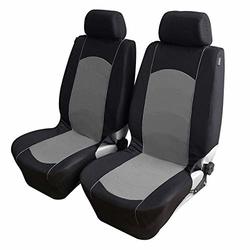 Sedeta Automotive Interior Car Vehicle Front Rear Seat covers protector Set Cushion Mat Silk Velvet Automotive Interior Decor for driver family chair cover Gray Car Seat Covers Accessories