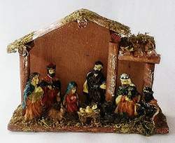 Buy Funrobbers Wooden Stable With Miniature Nativity Statues