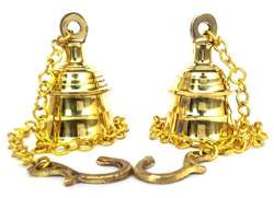 Buy Kartique Brass Wall Hanging Bells For Home Mandir Temple