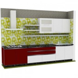 Buy Timbor 11 25 Ft Straight Laminate Modular Kitchen Shangrila