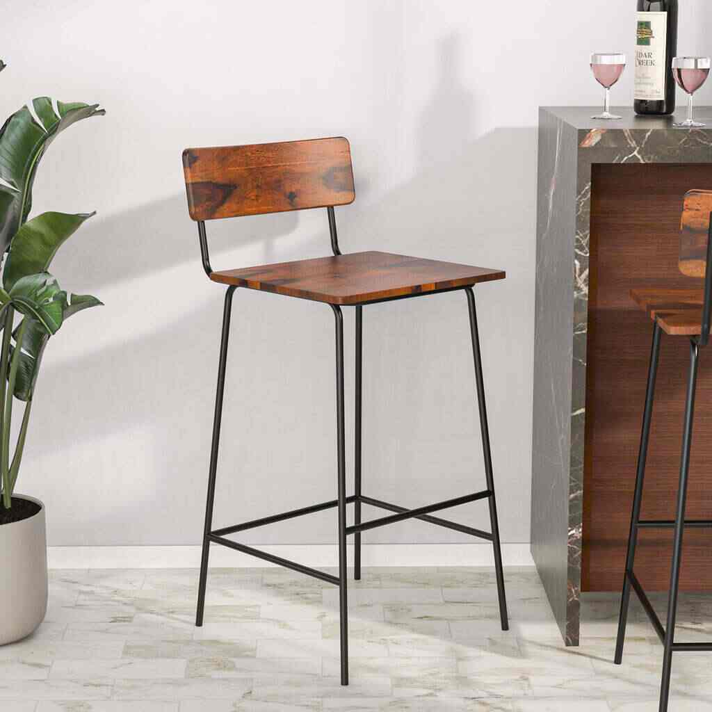 Leather discount bar stools