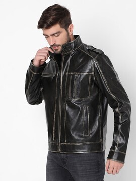 Faux Leather Jacket Price Starting From Rs 3,477/Unit. Find 