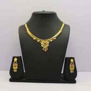Buy 24 Carat Gold Necklace Set 
