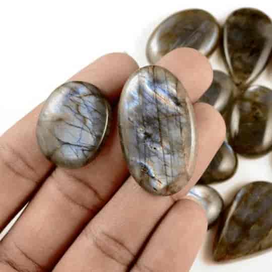 225Cts  Natural Labradorite Blue Fire Mix Shape Cabochon Loose Gemstone Lot 17x17-26x19 mm 14Pcs
