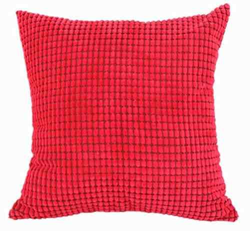 Buy 18 18 No Insert Red Multi Size Candy Color Corduroy Throw