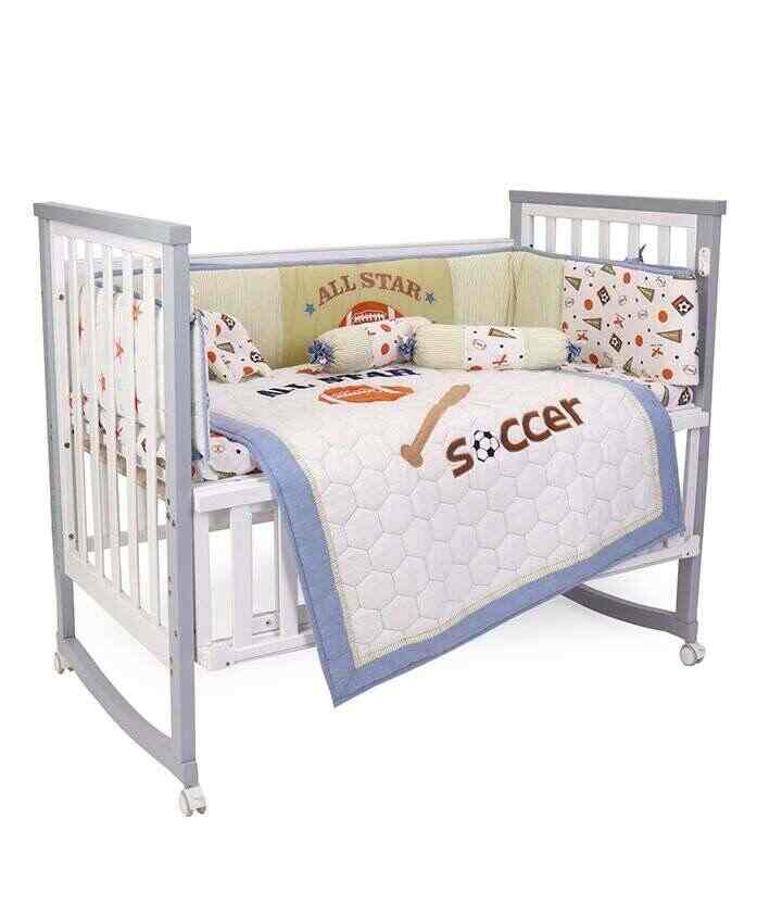 Buy Babyhug Crib Bedding Set Sports Theme Large Pack Of 6 Off