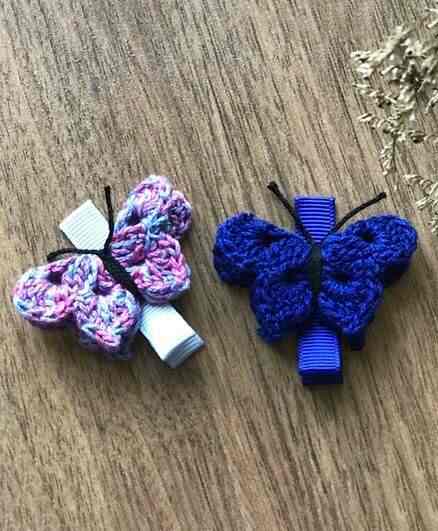 This That Set Of 2 Butterfly Hair Clip Blue White Features Price