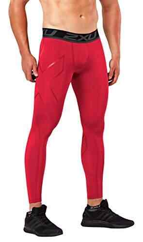 mens red compression tights
