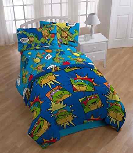 Buy 4pc Teenage Mutant Ninja Turtles Twin Bedding Set Tmnt Team Turtles Comforter And Sheet Set Features Price Reviews Online In India Justdial