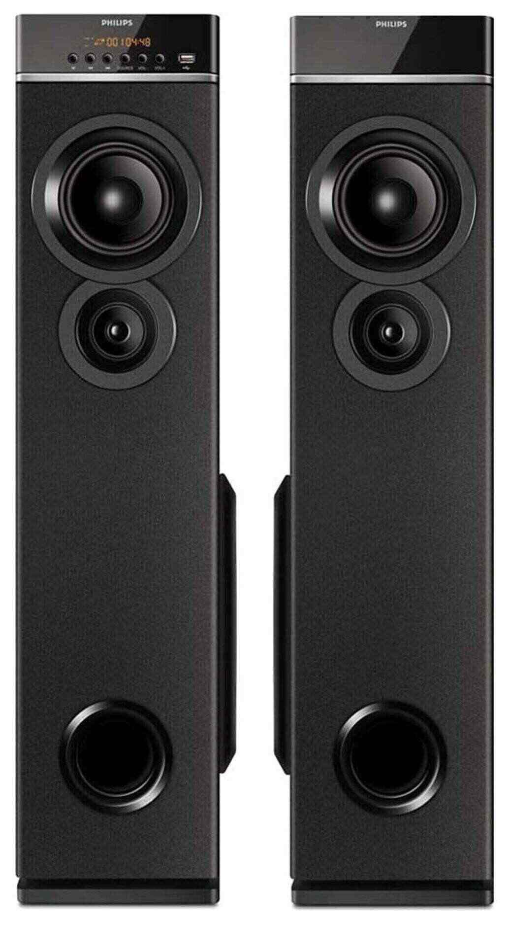 philips tower speaker with mic