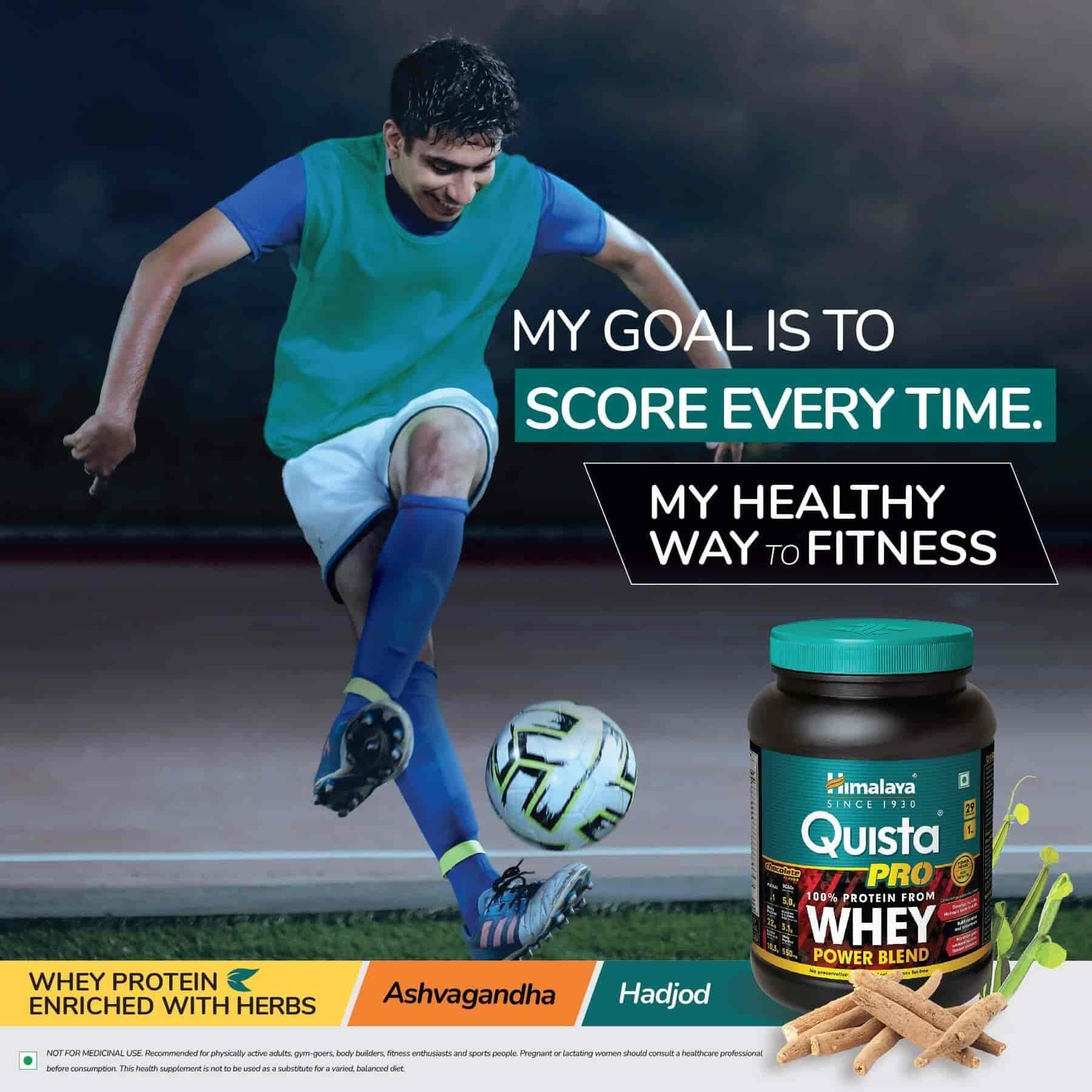 Himalaya Quista PRO Advanced Whey Protein Supplement Powder Fortified with Power Herbs (Chocolate, 1 kg)