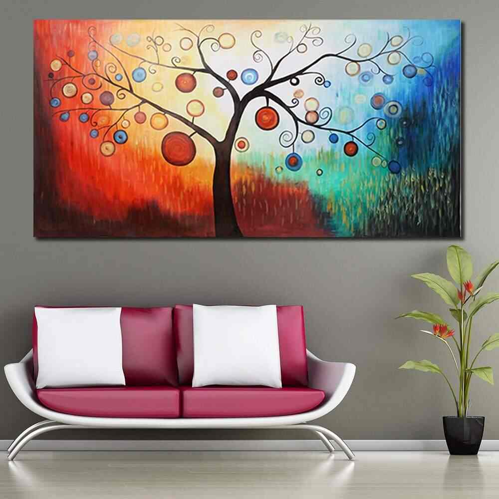 Buy 999store Beautiful Tree Decorative Artwork Oil Paintings On