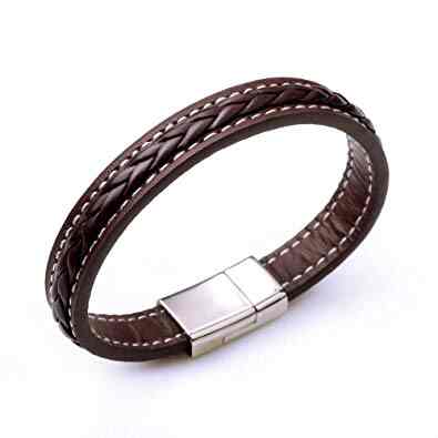 mens leather armband