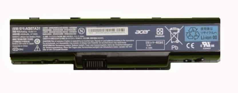 Acer BT.00603.041 5200 mAh Lithium-ion Laptop Battery (Black)