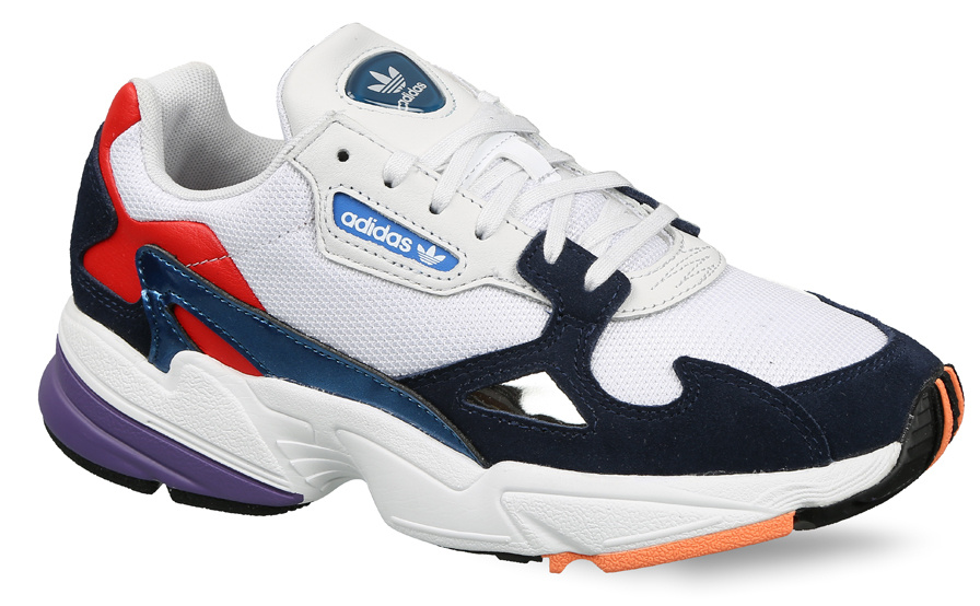 Adidas falcon crystal 2025 white collegiate navy