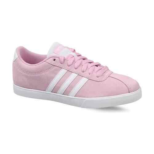 Pink adidas courtset best sale