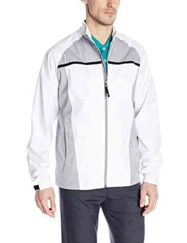 adidas rain jacket white