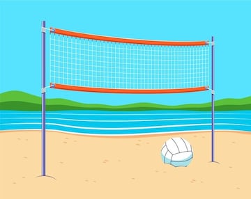 Portable Volleyball Net With No Gap Bottom - Adjustable Height, Includes Sandbags, Stakes & Carry Bag