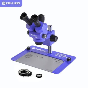 OMAX 20x-40x-80x Table Stand Trinocular Stereo Microscope With Dual Li – Omax
