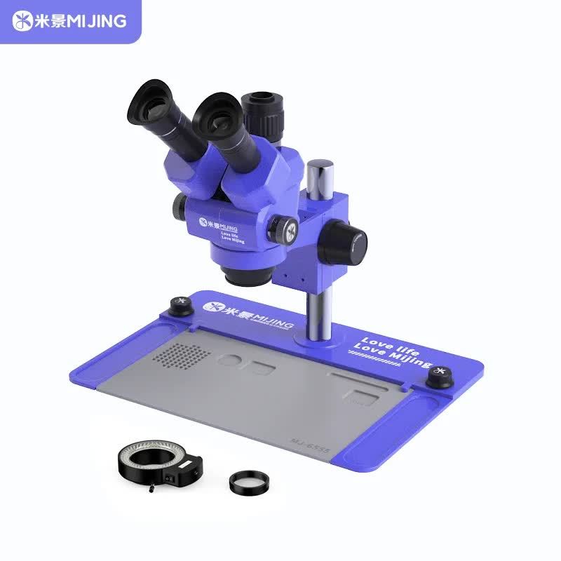 OMAX 20x-40x-80x Table Stand Trinocular Stereo Microscope With Dual Li – Omax