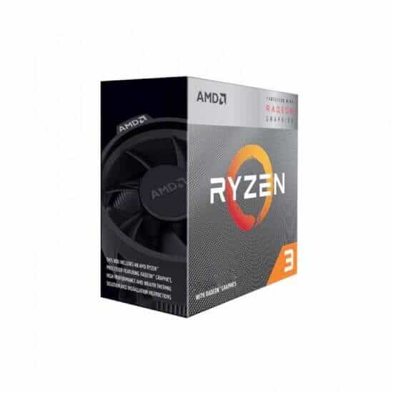 AMD RYZEN 3 3200G WITH RADEON RX VEGA 8 GRAPHICS (4 CORES 4 THREADS WITH MAX BOOST CLOCK OF 4GHZ, BASE CLOCK OF 3.6GHZ AND 6MB GAME CACHE)