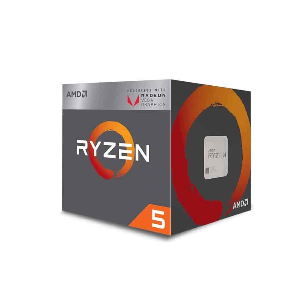 AMD RYZEN 5 3400G ITH RADEON RX VEGA 11 GRAPHICS (4 CORES 8 THREADS WITH MAX BOOST CLOCK OF 4.2GHZ, BASE CLOCK OF 3.7GHZ AND 6MB GAME CACHE)