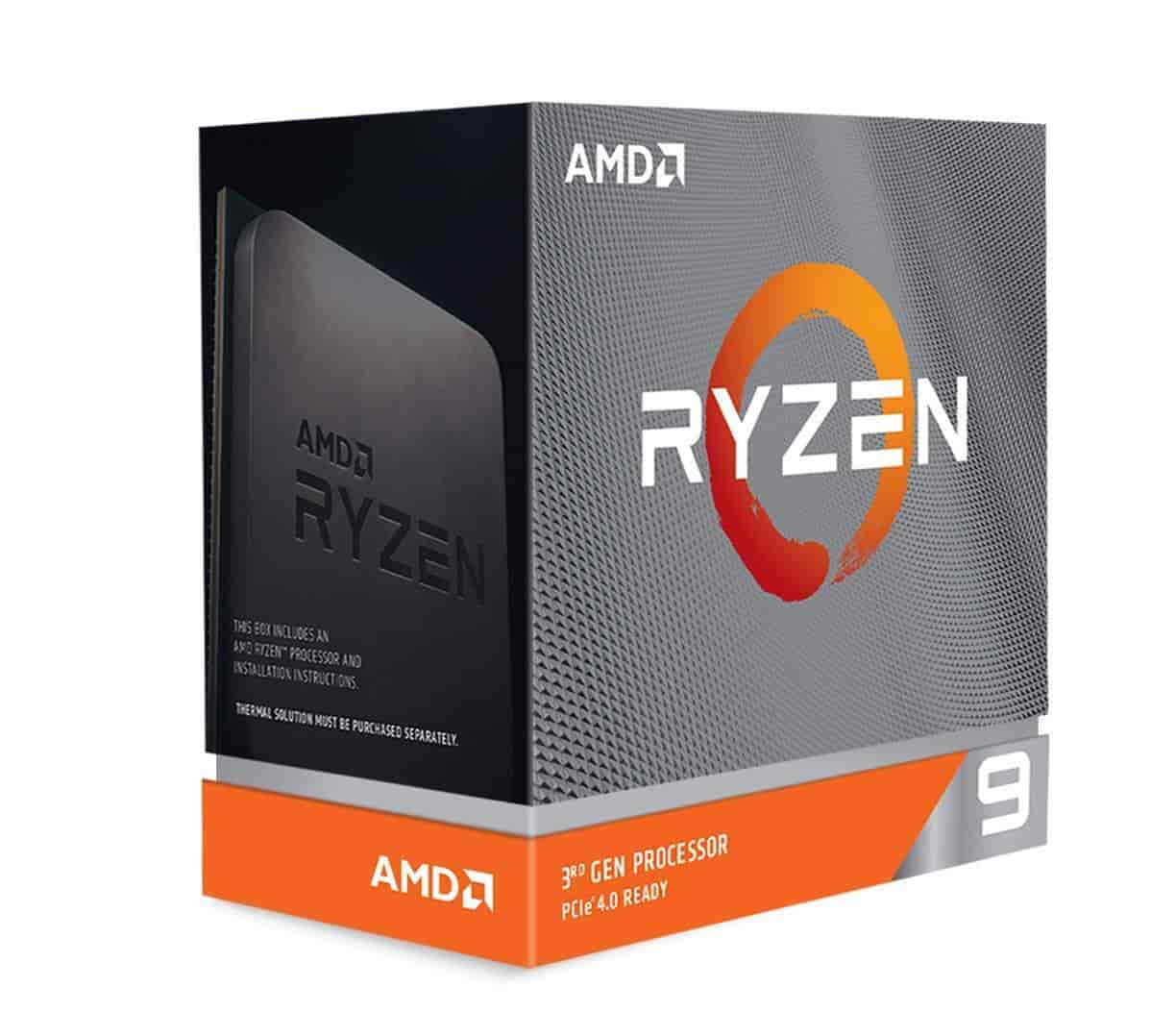 AMD RYZEN 9 3900XT PROCESSOR (12 CORES 24 THREADS WITH MAX BOOST CLOCK OF 4.7GHZ, BASE CLOCK OF 3.8GHZ)