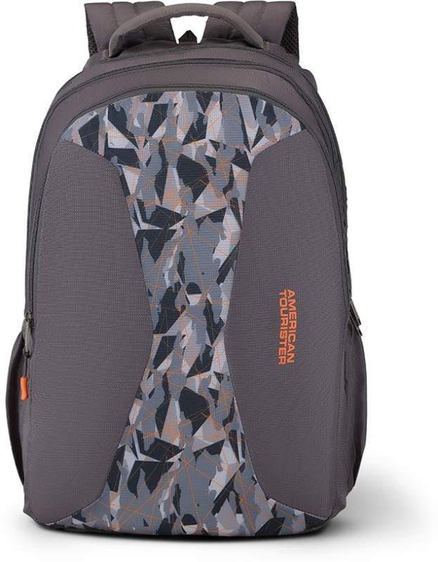 american tourister aero grey laptop backpack Segno 2.0 2 Way Backpack, 34.5L Capacity, Polyester, Grey|Fits 15.6" Laptop|Tractum Suspension|Expandable|Cable Pouch|Smart Sleeve|Bottle Holder Laptop Backpack 15,6 American Tourister