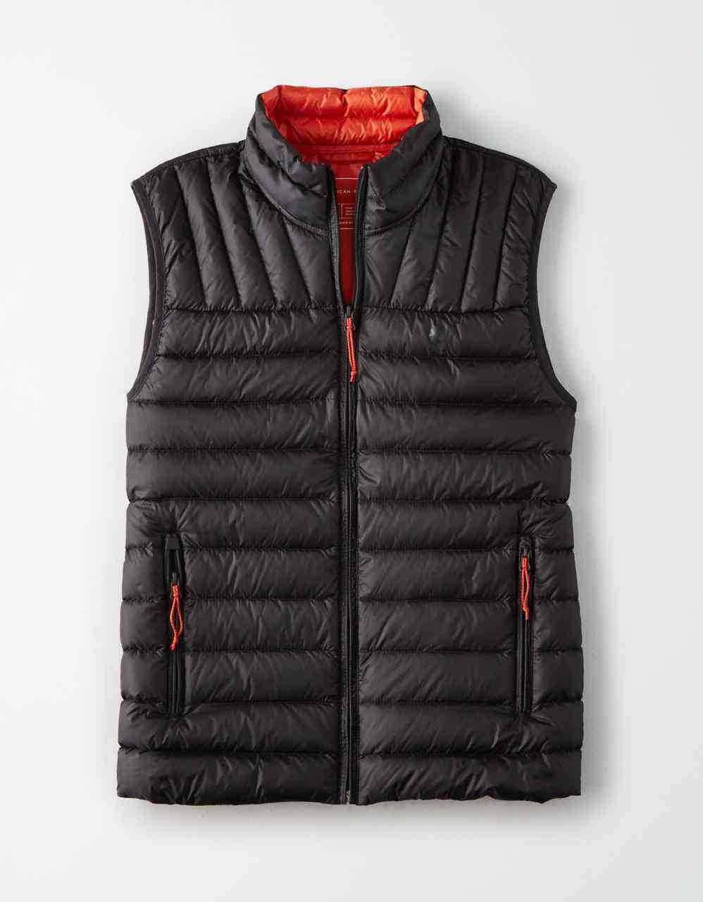 American eagle black puffer jacket best sale