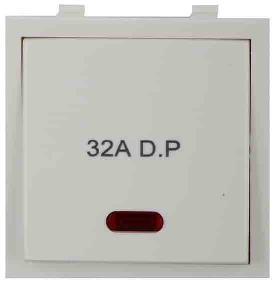 Anchor Roma 32A D.P 1 Way With Neon Heavy Duty Power Switch White [21984]