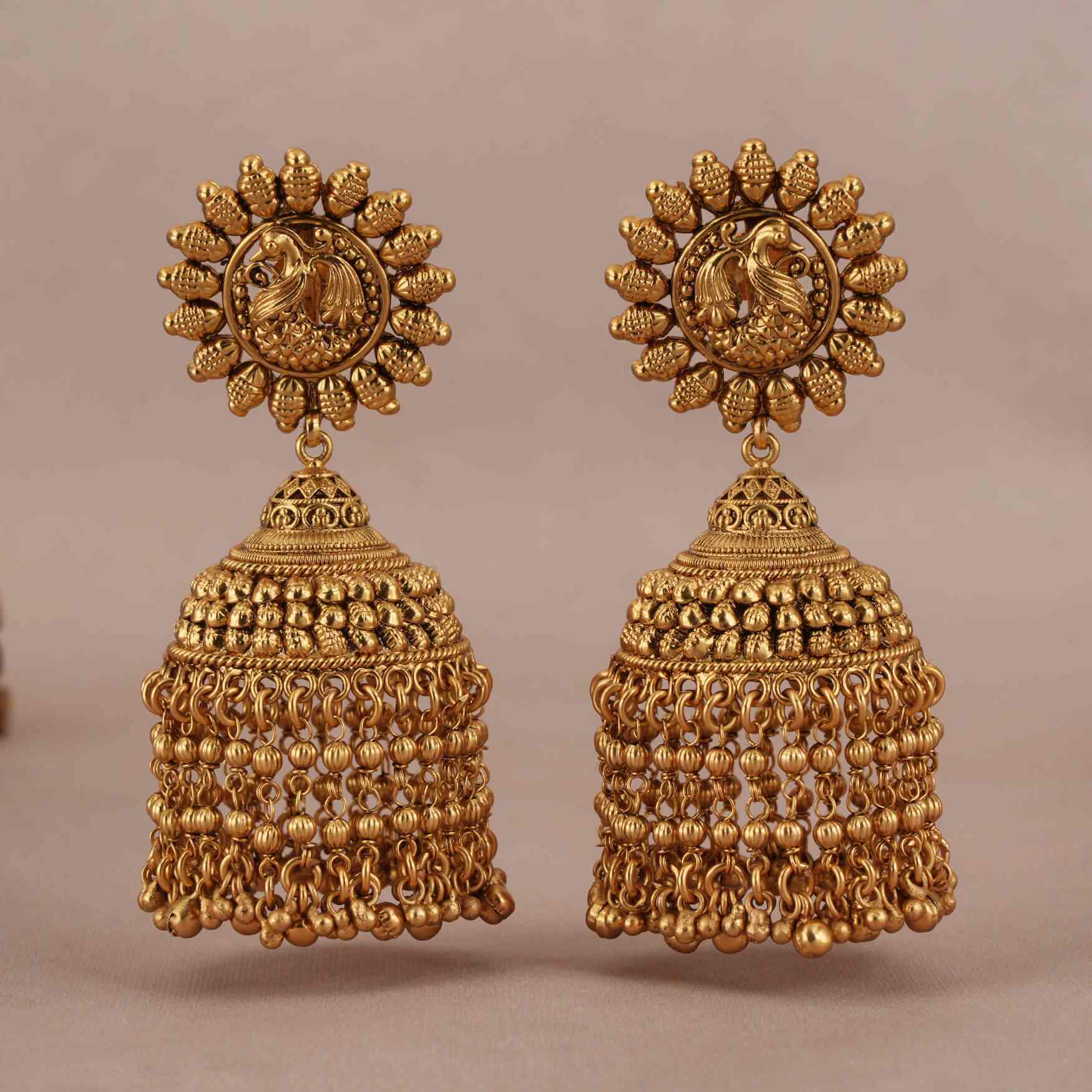 Gold Plated Jhumka Price Starting From Rs 4 000 Gm. Find Verified Sellers in Coimbatore JdMart