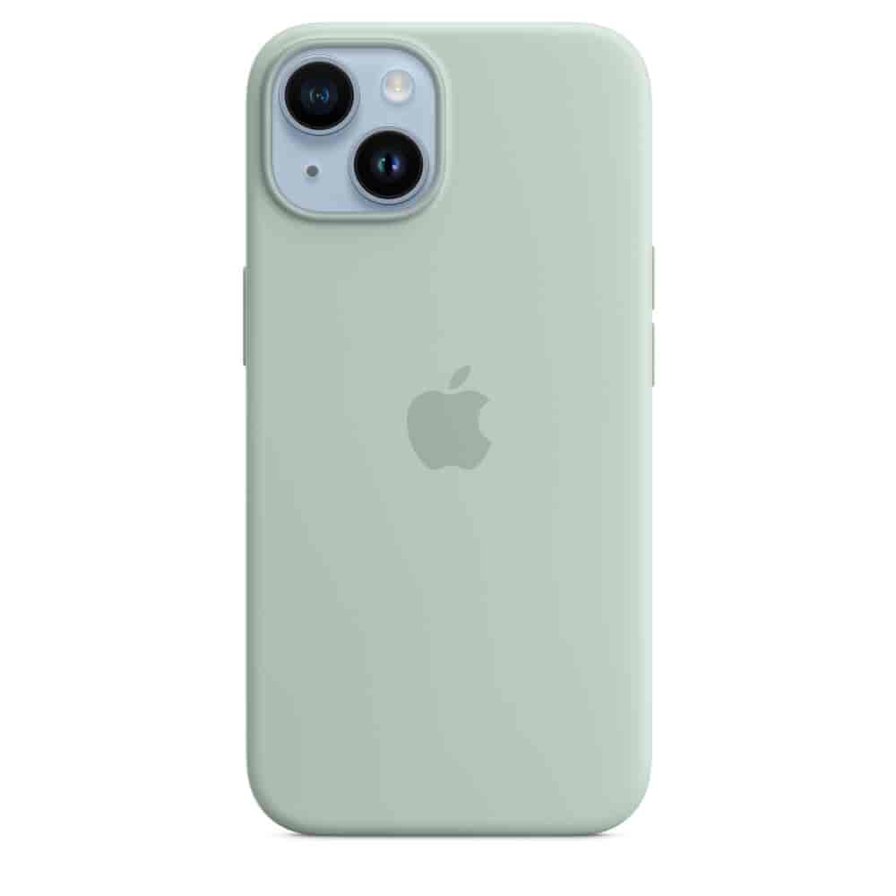 iPhone 14 Silicone Case with MagSafe (Succulent)