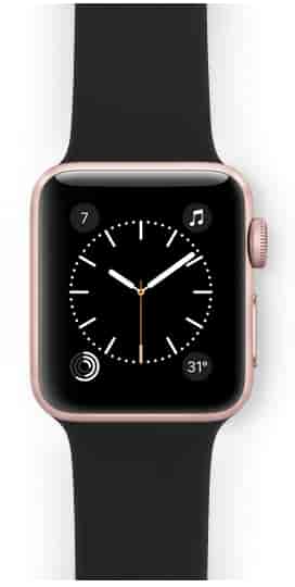 Apple watch sport 38mm gold aluminum clearance case antique white sport band ml