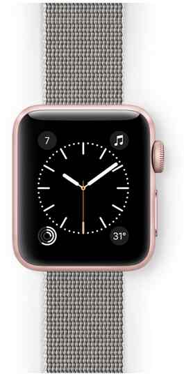 Apple watch sport 38mm gold aluminum on sale case antique white sport band ml