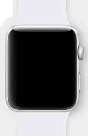 Apple watch series 1 42mm silver cheap aluminium case with white sport band