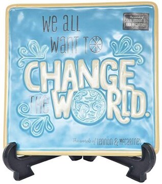 Archies Ceramic Change World Decorative Tile 15 Cm X 15 Cm X 0 5 Cm In Delhi Dealers Manufacturers Suppliers Jdmart