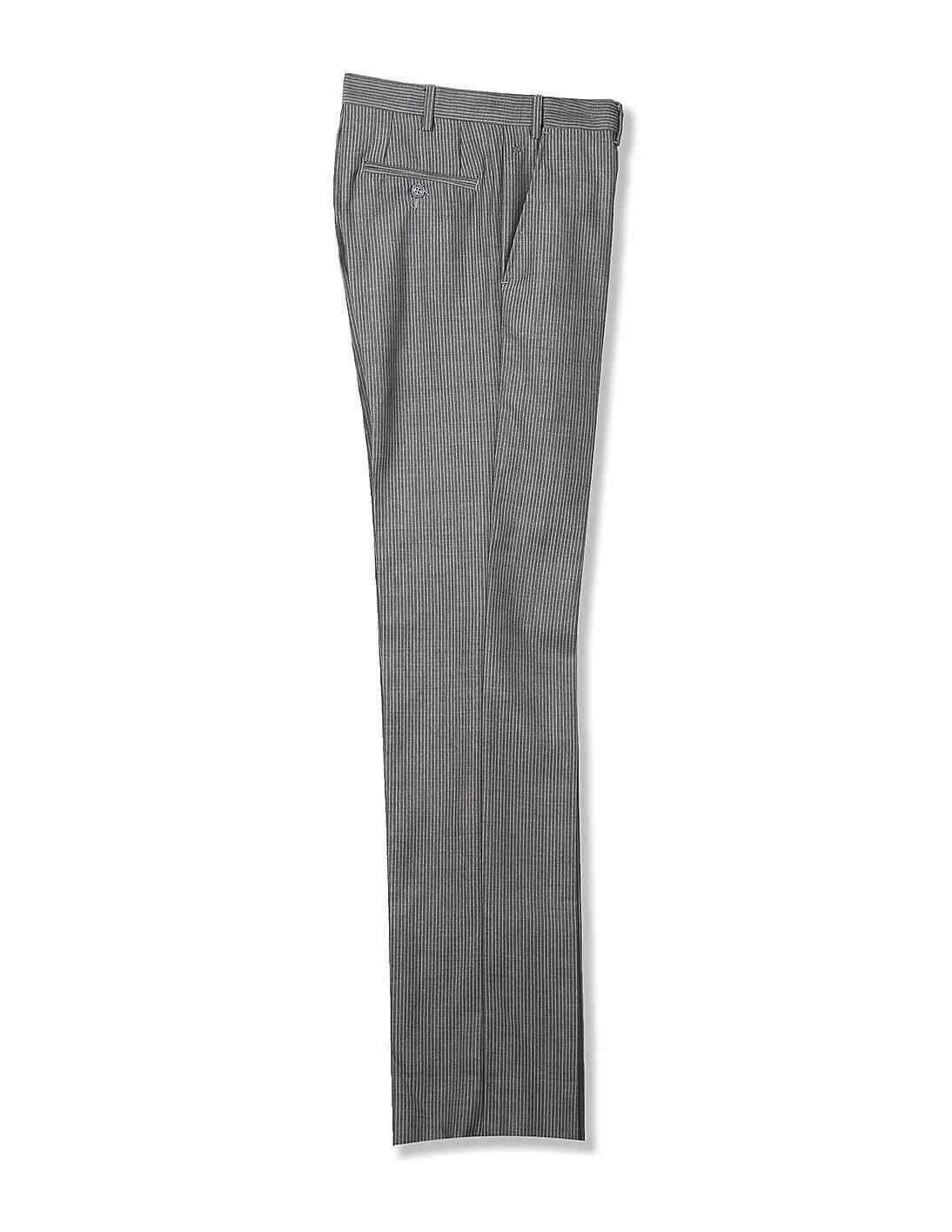 ARROW Autoflex Patterned Striped Trouser [Grey, 46]
