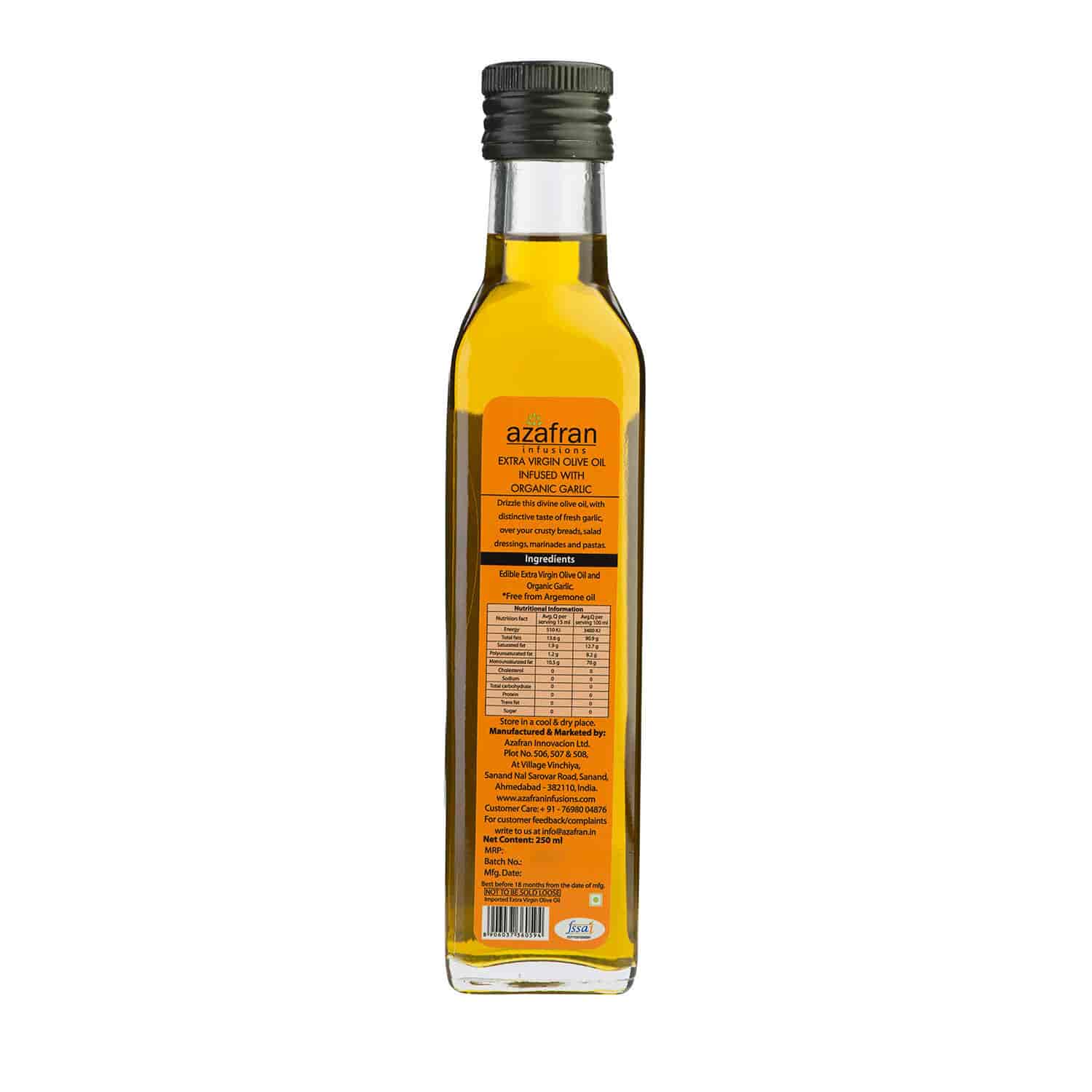Azafran Garlic Infused Extra Virgin Olive Oil