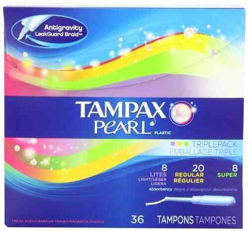 Buy Tampax Pearl Regular Tampons With Plastic Applicator