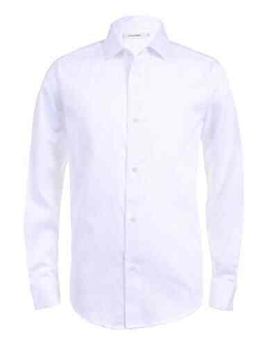 calvin klein white dress shirt