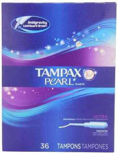 Buy Tampax Pearl Plastic Unscented Tampons Ultra Absorbency 36