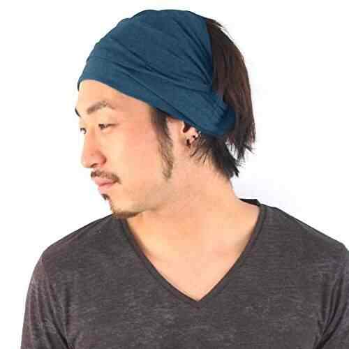 Casualbox Mens Elastic Bandana Headband Japanese Long Hair Dreads