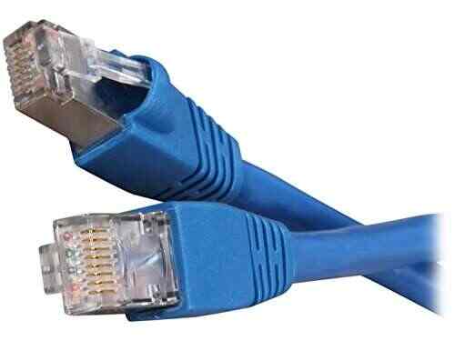 PVC Black Box CAT5e 100-MHz Shielded 4.5-m Gray 15-ft. SSTP PIMF Stranded PVC Cable,