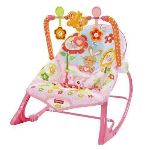pink baby rocker