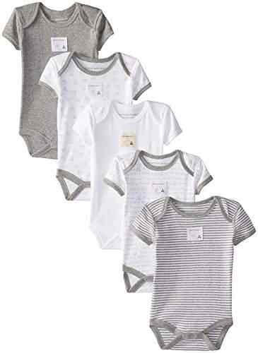 0-3 Months Burts Bees Baby Girls Tuxedo Leggings Heather Grey