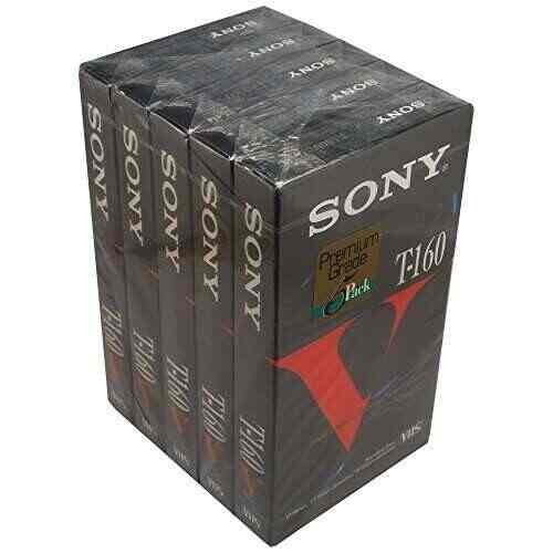 Sony VHS 8hrs Standard Grade T-160 Videocassette 7 Pack