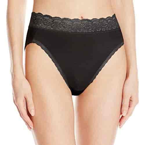 Buy Vanity Fair Women S Flattering Lace Hi Cut Panty 13280 Midnight Black Novelty X Large 8 Features Price Reviews Online In India Justdial